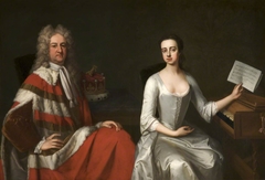 George Booth, 2nd Earl of Warrington (1675-1758) and his Daughter Lady Mary Booth, later Countess of Stamford (1704-1772) by Michael Dahl