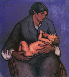 Gipsy Woman with Child by Lajos Tihanyi