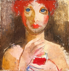 Girl with a Glass
