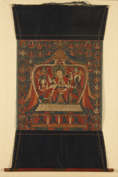 Goddess Ushnishavijaya in Stupa by anonymous painter