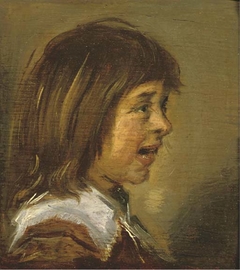 Head of a girl facing right by Anonymous