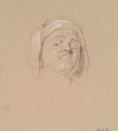 Head Of A Man, Head Thrown Back by Sir William Allan - Sir William Allan - ABDAG003385 by William Allan