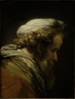 Head of a Man in a Turban by Rembrandt