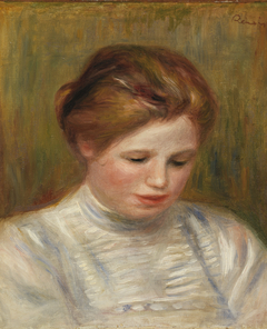 Head (Tête); also called Etude de brodeuse by Auguste Renoir