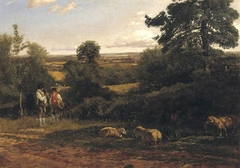 Hereford, from the Haywood, Noon by George Robert Lewis