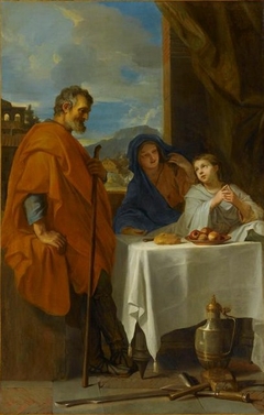 Holy family by Charles Le Brun