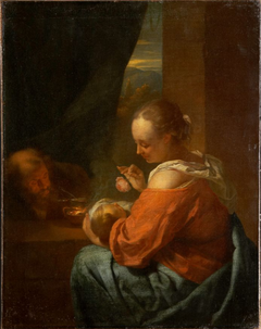 Holy Family by Godfried Schalcken