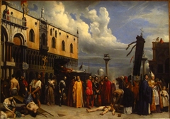 Honneurs funèbres rendus à Titien, mort à Venise pendant la peste de 1576