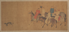 Horsemen with Dog by anonymous painter