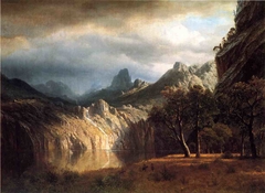 In Western Mountains by Albert Bierstadt