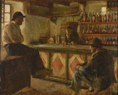 Intérieur de café de campagne by Émile Auguste Wéry