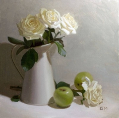 Ivory Roses and Apples by Gary Morrow