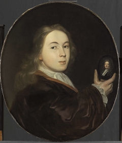 Johannes Bakhuysen (1683-1731). With a Miniature Portrait of his Father Ludolf by Ludolf Bakhuysen