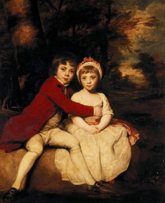 John Parker, later 1st Earl of Morley (1772-1840),  and his Sister Theresa Parker, later the Hon. Mrs George Villiers (1775-1856), as children by Joshua Reynolds