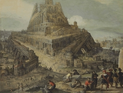King Nimrod Ordering the Construction of the Tower of Babel by Louis de Caullery