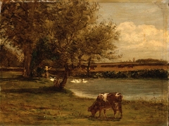 Landscape at Newport by William Morris Hunt