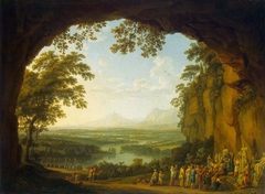 Landscape with a ancient Festival by Jacob Philipp Hackert