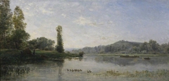 Landscape with a River by Charles-François Daubigny