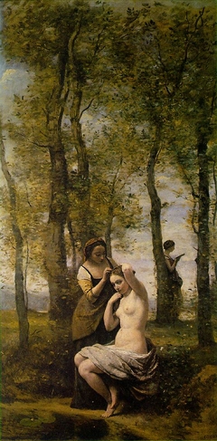 Landscape with figures by Jean-Baptiste-Camille Corot