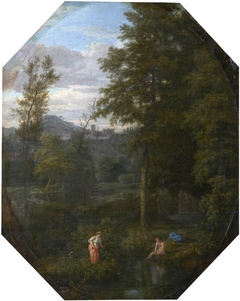 Landscape with, possibly, Echo and Narcissus