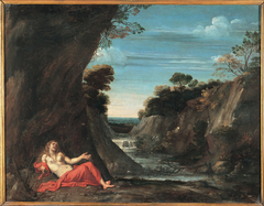 Landscape with the penitent Magdalene by Anonymous