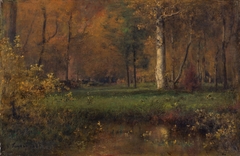 Landscape with Yellow Bush by George Inness