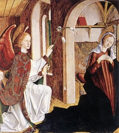 Laurentius-Altar: Verkündigung an Maria by Michael Pacher