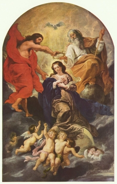 Le couronnement de la Vierge by Peter Paul Rubens