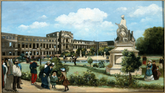 Les ruines du palais des Tuileries, après l'incendie de 1871 by Pierre-François Marangé