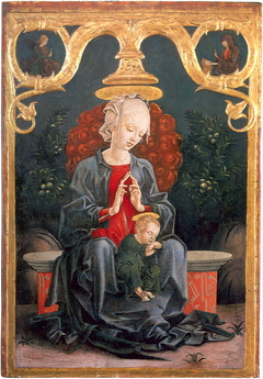 Madonna and Child in a Garden by Cosimo Tura