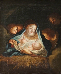 Madonna and Child with Angels by Anonymous