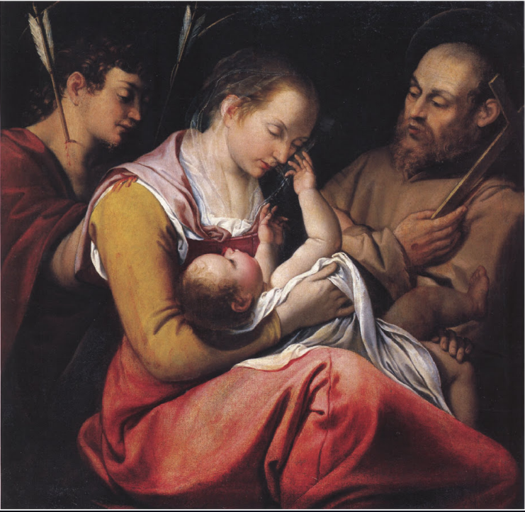 Madonna and Child with Sts Sebastian and Francis