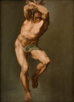 Male Figure. After Michelangelo's "Last Judgement" in the Sistine Chapel by Nicolai Abildgaard
