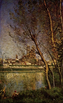 Mantes (morning) by Jean-Baptiste-Camille Corot