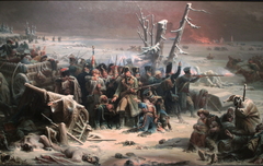 Marshal Ney Supporting the Rear Guard During the Retreat from Moscow