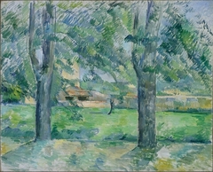 Meadow and Farm of Jas de Bouffan by Paul Cézanne