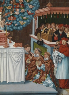 Messe des hl. Gregor mit Kardinal Albrecht von Brandenburg (Anonymer Meister seiner Werkstatt)