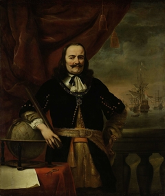 Michiel de Ruyter as Lieutenant-Admiral by Ferdinand Bol