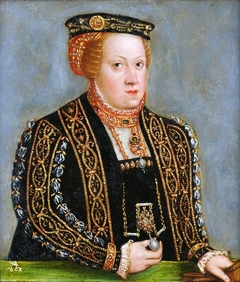 Miniature of Catherine of Austria (1533-1572).