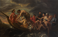 Miraculous draught of fish by the workshop of Jacob Jordaens