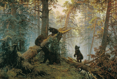 Morning in a Pine Forest by Ivan Shishkin