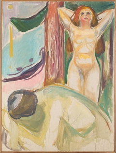 Naked Couple on the Beach by Edvard Munch