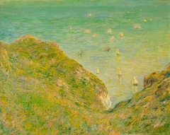On the Cliff at Pourville Clear Weather by Claude Monet