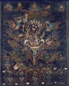 Painted Banner (Thangka) with Guru Dragpur, a Wrathful Form of Padmasambhava by Anonymous