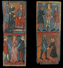 Panels with scenes of the Martyrdom of Saint Lucy by Anonymous Catalonia