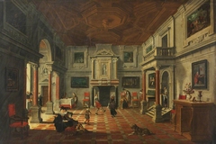 Perspective Interior with Figures