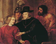 Philip IV. of Spain sending off his brother Cardinal-Infante Ferdinand of Austria