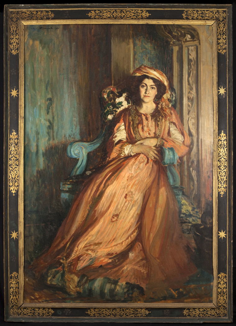 Portrait de Mabel Dodge à la Villa Curonia