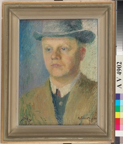 Portrait of a Man (Martti Lindforss, Artist's Brother) by Anton Lindforss