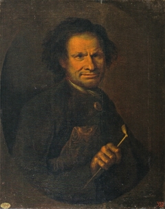 Portrait of a Man with a Pipe in Hand by Anonymous